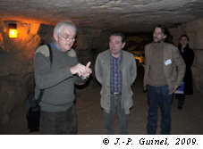 The speakers of the guided tour