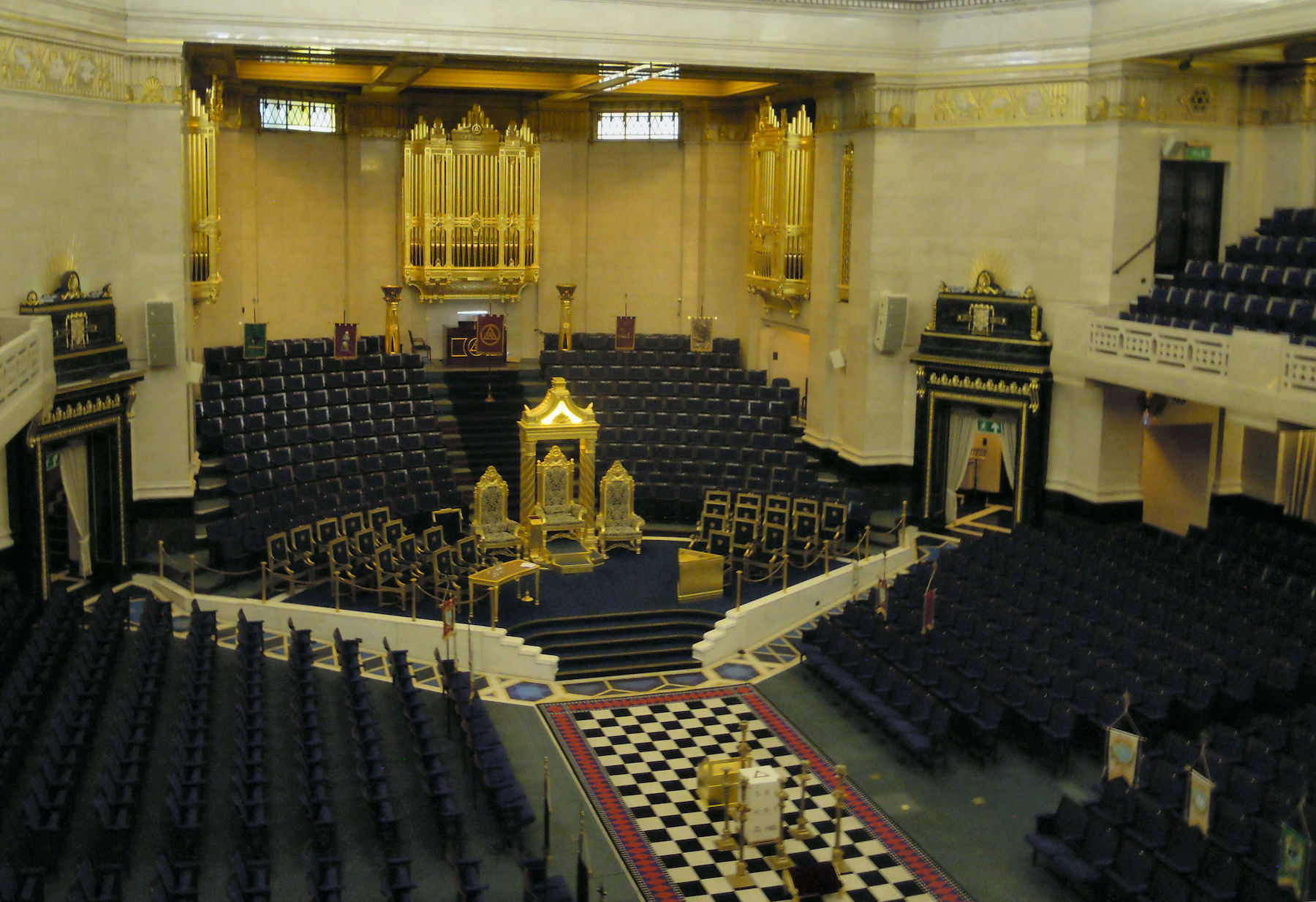 Grand temple du Freemasons' Hall de Londres / CC BY-SA Jack1956 via Wikimedia Commons