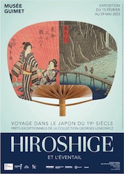 Affiche de l'exposition Hiroshige et l’éventail
