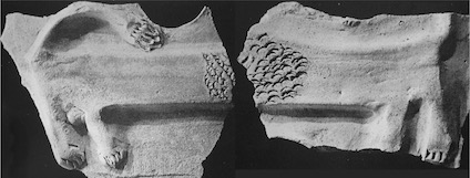 Clay fragments from the Temple of Astarte in Emar