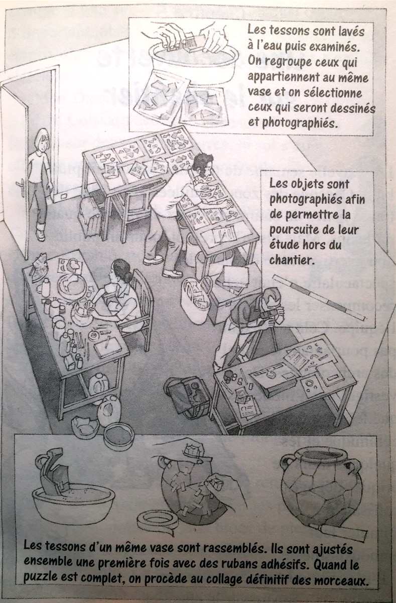Apprentis archéologues au Zimistan © Gallimard Jeunesse