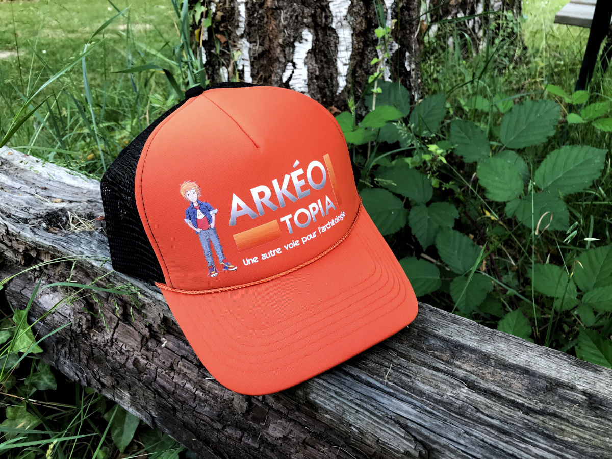 ArkeoTopia Adult Trucker Caps with orange front