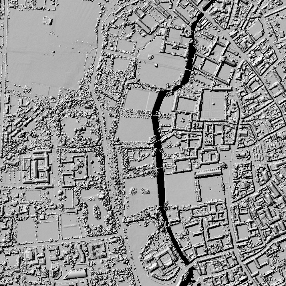 Cambridge area get from a LIDAR image